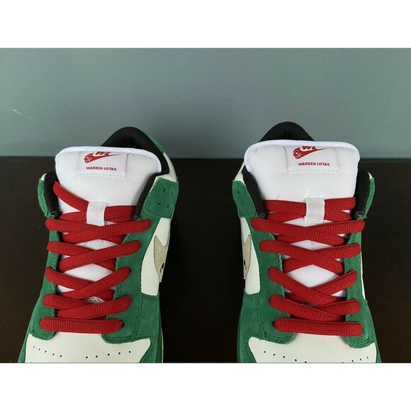 NEW Warren Lotas Jason Toxic Green Dunk Low Sneakers Men's Size 8.5 - Picture 8 of 12